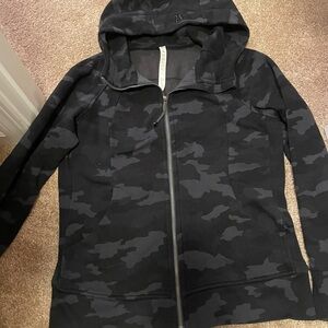 Lululemon Athletica Scuba Full Zip Dark Camouflage Hoodie